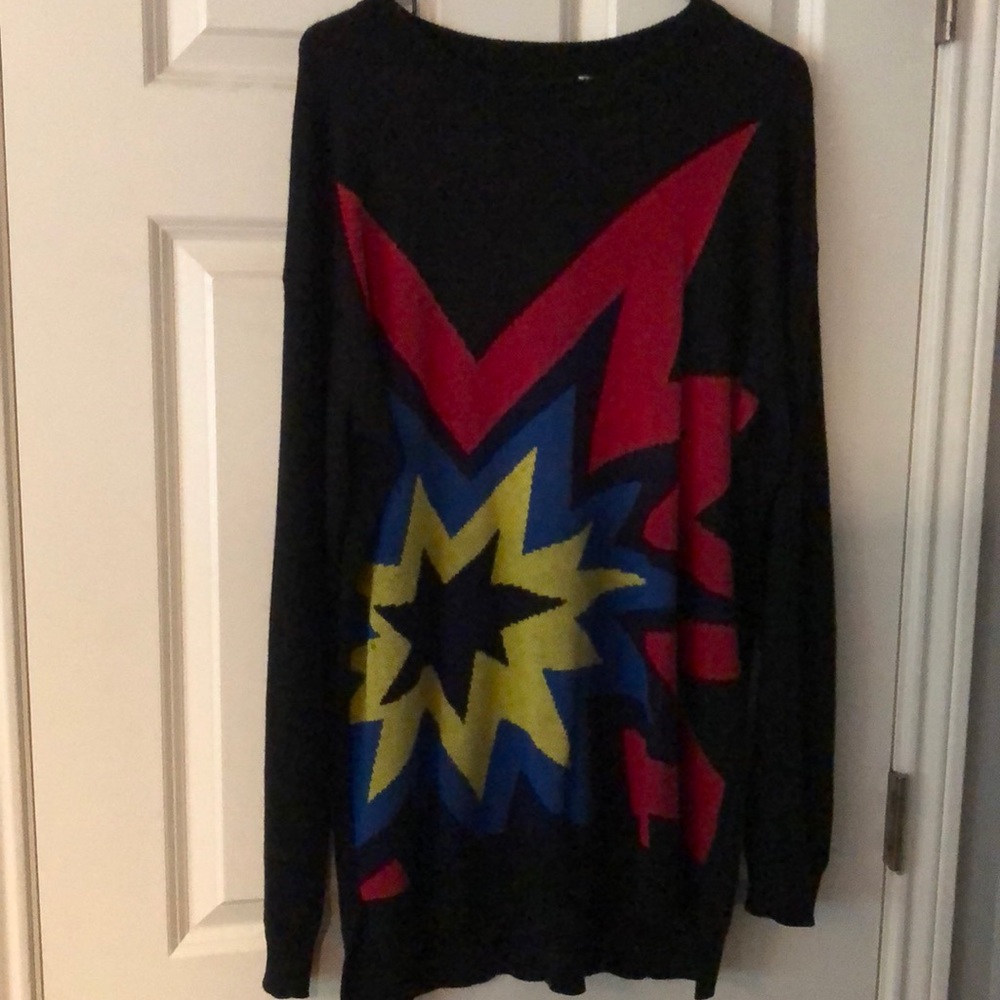 Long black sweater